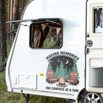 Adventure Begins At The Campfire - Camping Personalized Custom RV Decal - Gift For Yourself, Best Friends, Siblings, Family Members, Camping Lovers
