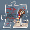 You’re My Favorite Part Of Every Day - Couple Personalized Custom Puzzle Shaped Acrylic Plaque - Gift For Husband Wife, Anniversary