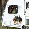 Where The Fire Glows, The Soul Knows - Camping Personalized Custom RV Decal - Gift For Yourself, Best Friends, Siblings, Family Members, Camping Lovers