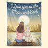 Paws Bring Peace To Our Souls - Dog & Cat Personalized Custom Blanket - Gift For Pet Owners, Pet Lovers