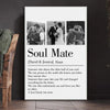 Custom Photo Soulmates, Always - Couple  Personalized Custom Vertical Canvas - Gift For Husband Wife, Anniversary