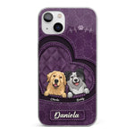Love Grows With Every Paw Print - Dog & Cat Personalized Custom Clear Phone Case - Gift For Pet Owners, Pet Lovers