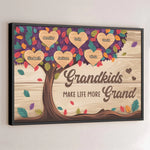 Custom Name Grandkids Gifts for Grandparents - Personalized Poster