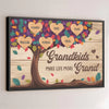 A Garden Of Love Grows In A Grandma's Heart - Family Personalized Custom Horizontal Poster - Gift For Grandma, Grandpa, Grandkid