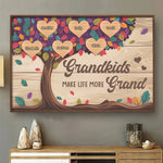 Custom Name Grandkids Gifts for Grandparents - Personalized Poster