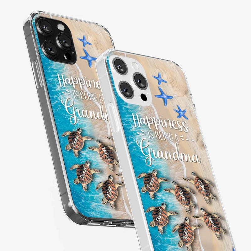 This Love Is As Vast And Deep As The Ocean - Family Personalized Custom 3D Inflated Effect Clear Phone Case - Gift For Mom, Grandma
