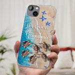 This Love Is As Vast And Deep As The Ocean - Family Personalized Custom 3D Inflated Effect Clear Phone Case - Gift For Grandma