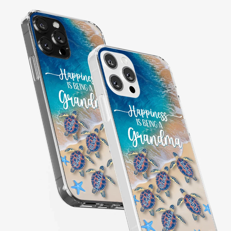 Grandma's Love Is The Vine That Connects Generations - Family Personalized Custom 3D Inflated Effect Printed Clear Phone Case - Gift For Mom, Grandma
