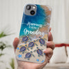 Grandma's Love Is The Vine That Connects Generations - Family Personalized Custom 3D Inflated Effect Printed Clear Phone Case - Gift For Mom, Grandma