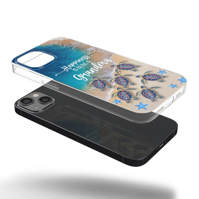 Grandma's Love Is The Vine That Connects Generations - Family Personalized Custom 3D Inflated Effect Printed Clear Phone Case - Gift For Mom, Grandma