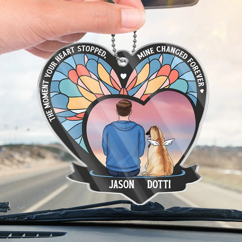 A Loyal Friend, A Gentle Soul - Memorial Personalized Custom Car Ornament - Acrylic Custom Shaped - Sympathy Gift For Pet Owners, Pet Lovers