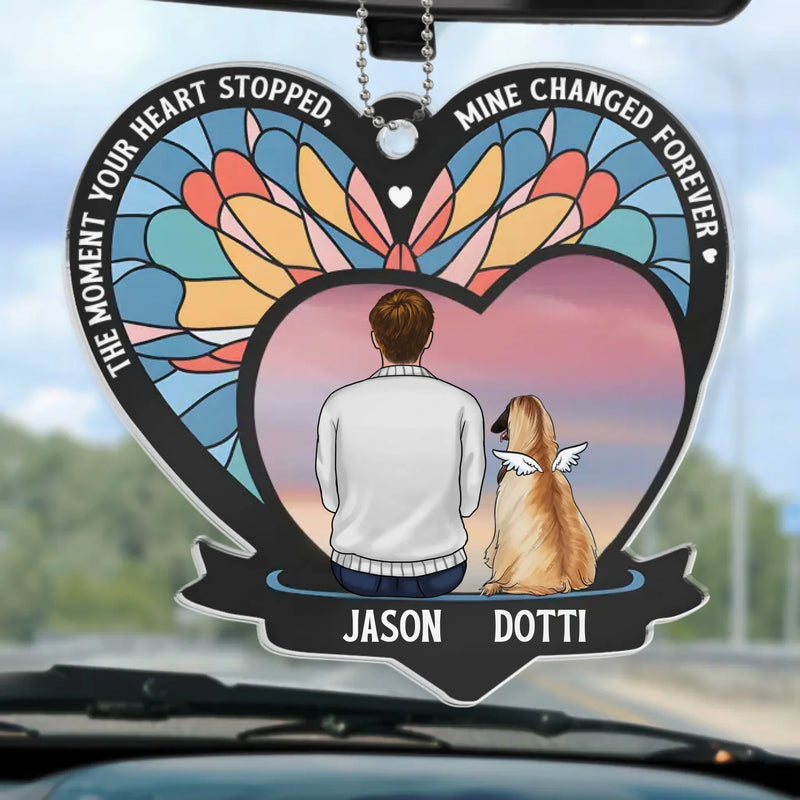 A Loyal Friend, A Gentle Soul - Memorial Personalized Custom Car Ornament - Acrylic Custom Shaped - Sympathy Gift For Pet Owners, Pet Lovers