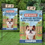 Growing Memories, One Wag And Bloom At A Time - Dog Personalized Custom Flag - Gift For Pet Owners, Pet Lovers