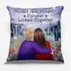 Forever Tied By Unconditional Love - Family Personalized Custom Pillow - Gift For Mom, Daughter