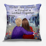 Forever Tied By Unconditional Love - Family Personalized Custom Pillow - Gift For Mom, Daughter