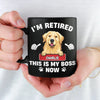 Dogs Have Owners, Cats Have Staff - Dog & Cat Personalized Custom Black Mug - Appreciation, Retirement Gift For Coworkers, Work Friends, Colleagues, Pet Owners, Pet Lovers