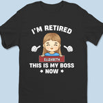Tiny Boss, Big Job - Family Personalized Custom Unisex T-shirt, Premium T-shirt, Hoodie - Appreciation, Retirement Gift For Coworkers, Family, Friends