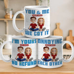 In Your Arms, I’m Home - Couple Personalized Custom Mug - Gift For Husband Wife, Anniversary