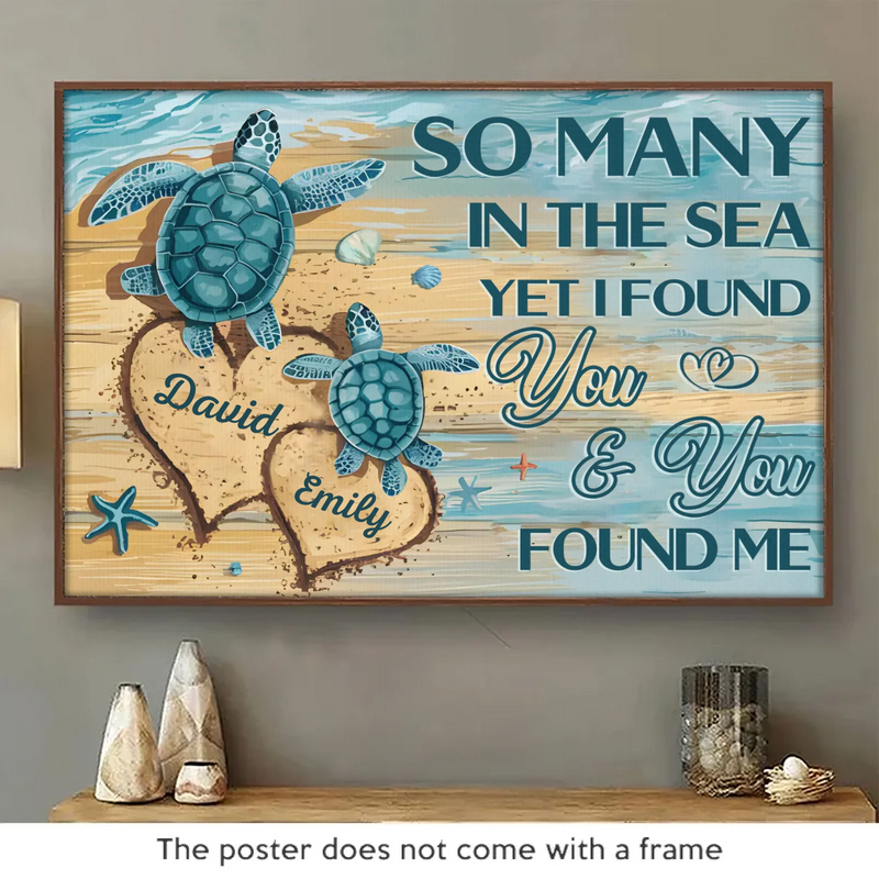 I Love You Wholly, With All My Heart - Couple Personalized Custom Horizontal Poster - Gift For Husband Wife, Anniversary