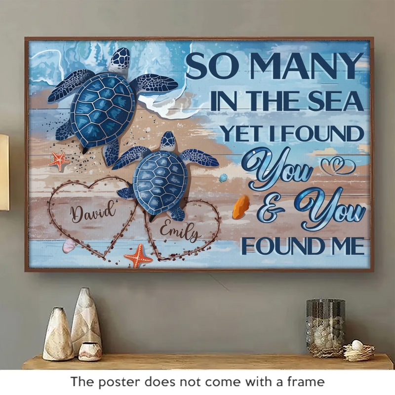 My Heart Is Yours, Entirely And Unconditionally - Couple Personalized Custom Horizontal Poster - Gift For Husband Wife, Anniversary