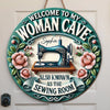 Where Stitches And Stories Come To Life - Family Personalized Custom Shaped Home Decor Wood Sign - House Warming Gift For Yourself, Best Friends, Siblings, Family Members