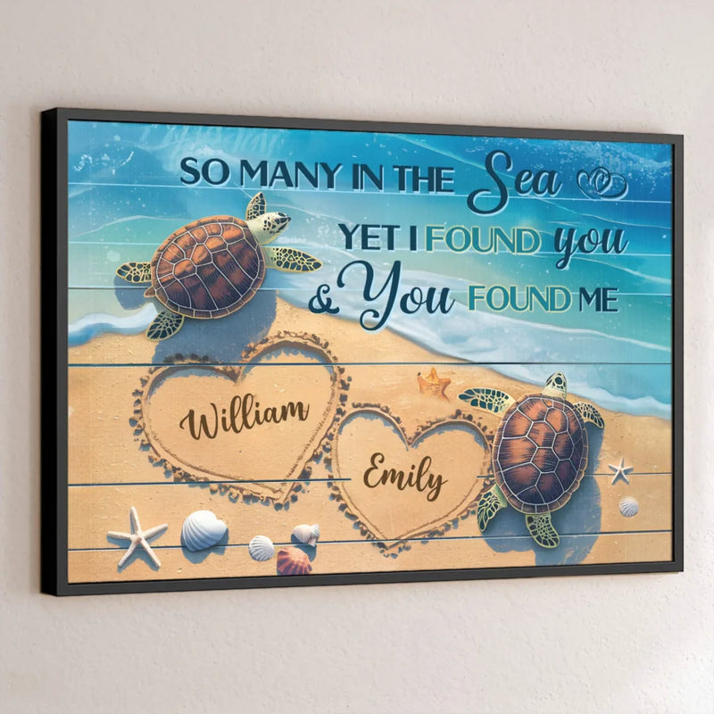 I Love You Completely, Just As You Are - Couple Personalized Custom Horizontal Poster - Gift For Husband Wife, Anniversary