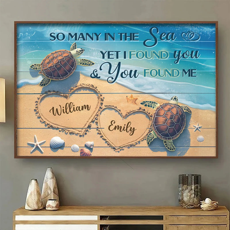 I Love You Completely, Just As You Are - Couple Personalized Custom Horizontal Poster - Gift For Husband Wife, Anniversary