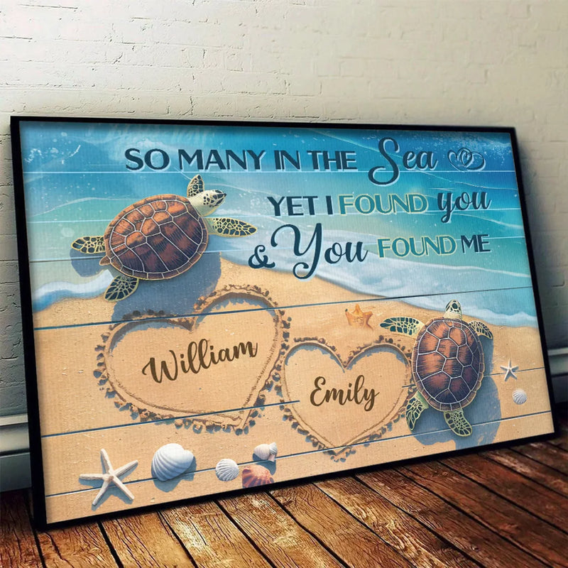 I Love You Completely, Just As You Are - Couple Personalized Custom Horizontal Poster - Gift For Husband Wife, Anniversary