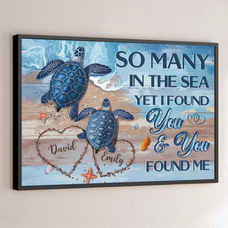 My Heart Is Yours, Entirely And Unconditionally - Couple Personalized Custom Horizontal Poster - Gift For Husband Wife, Anniversary