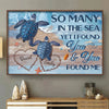 My Heart Is Yours, Entirely And Unconditionally - Couple Personalized Custom Horizontal Poster - Gift For Husband Wife, Anniversary