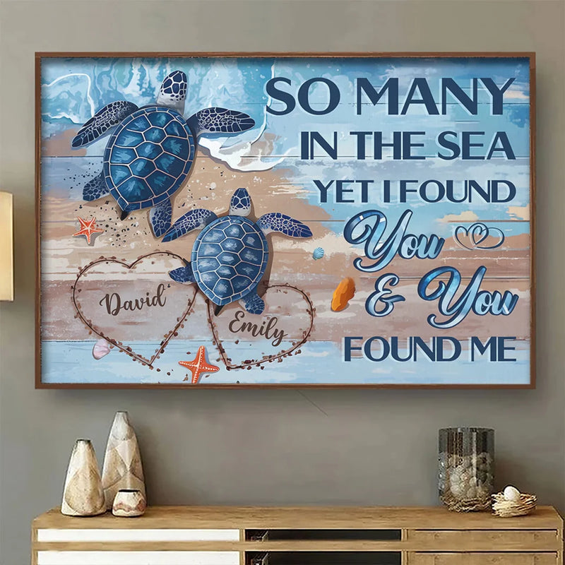 My Heart Is Yours, Entirely And Unconditionally - Couple Personalized Custom Horizontal Poster - Gift For Husband Wife, Anniversary