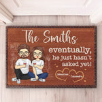 We’re Two Souls, One Love - Couple Personalized Custom Home Decor Decorative Mat - House Warming Gift For Husband Wife, Anniversary