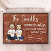 We’re Two Souls, One Love - Couple Personalized Custom Home Decor Decorative Mat - House Warming Gift For Husband Wife, Anniversary