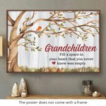 Custom Name Grandchildren Tree Gifts for Grandparents - Personalized Poster