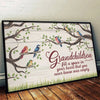 Grandchildren Are The Joy Of Our Hearts - Family Personalized Custom Horizontal Poster - Gift For Grandma, Grandpa, Grandkid