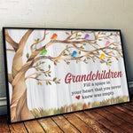 Custom Name Grandchildren Tree Gifts for Grandparents - Personalized Poster