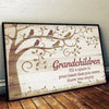 Grandkids Light Up Our Lives - Family Personalized Custom Horizontal Poster - Gift For Grandma, Grandpa, Grandkid