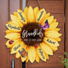 Love Grows Grander With Grandchildren - Family Personalized Custom Shaped Home Decor Wood Sign - House Warming Gift For Mom, Grandma
