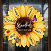 Love Grows Grander With Grandchildren - Family Personalized Custom Shaped Home Decor Wood Sign - House Warming Gift For Mom, Grandma