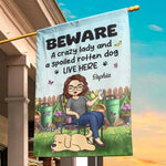 Wherever My Dog Goes, The Garden Feels More Alive - Dog Personalized Custom Flag - Gift For Pet Owners, Pet Lovers