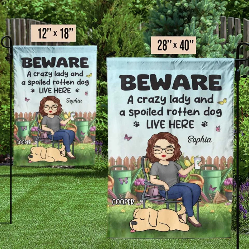 Wherever My Dog Goes, The Garden Feels More Alive - Dog Personalized Custom Flag - Gift For Pet Owners, Pet Lovers