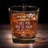 Cheers To The Good Times Ahead - Coworker Personalized Custom Square Whiskey Glass - Appreciation, Retirement Gift For Coworkers, Work Friends, Colleagues