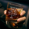 Cheers To The Good Times Ahead - Coworker Personalized Custom Square Whiskey Glass - Appreciation, Retirement Gift For Coworkers, Work Friends, Colleagues