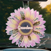 Grandmas Are The Gardeners Of Happiness - Family Personalized Custom Car Ornament - Acrylic Custom Shaped - Gift For Mom, Grandma