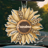 A Grandchild Is A Grandparent’s Treasure - Family Personalized Custom Car Ornament - Acrylic Custom Shaped - Gift For Mom, Grandma