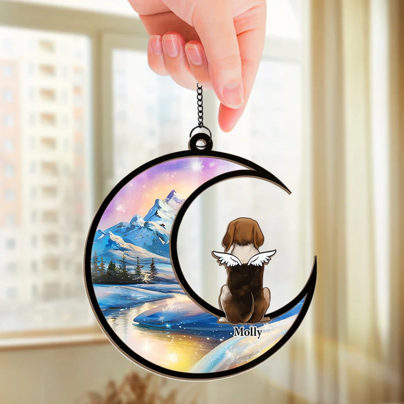 Heaven’s Gates Have A New Guardian - Memorial Personalized Window Hanging Suncatcher Ornament - Sympathy Gift For Pet Owners, Pet Lovers