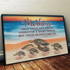 Slow And Steady, A Mother’s Love Never Wavers - Family Personalized Custom Horizontal Poster - Gift For Mom