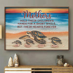 Slow And Steady, A Mother’s Love Never Wavers - Family Personalized Custom Horizontal Poster - Gift For Mom