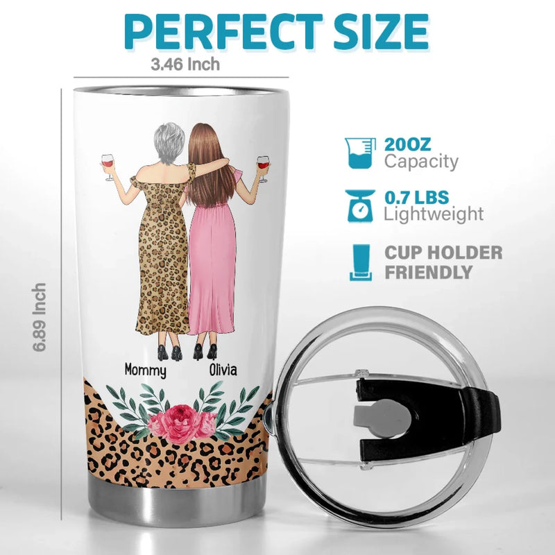 I Will Always Be With You - Family Personalized Custom Tumbler - Gift For Mom, Daughter