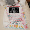 Custom Photo Cuddled Up With You, My Little Bump - Family Personalized Custom Blanket - Baby Shower Gift, Gift For First Mom